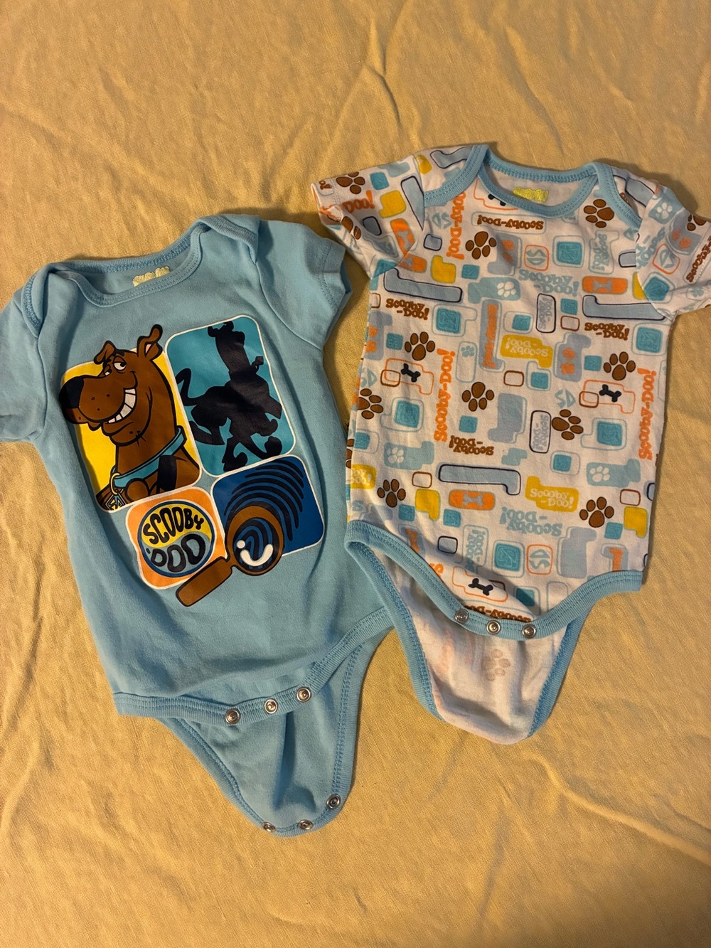 Pair of 6-9 months Scooby Doo Onesies